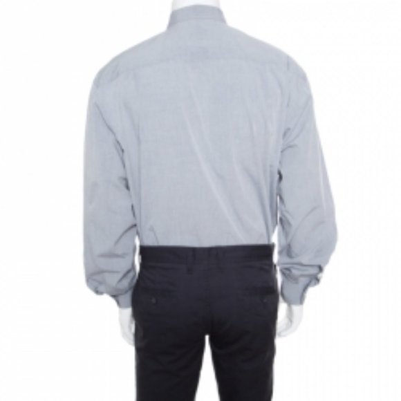Ermenegildo Zegna Dress Shirt Grey Woven Men's NWT 1day SALE - Picture 11 of 13